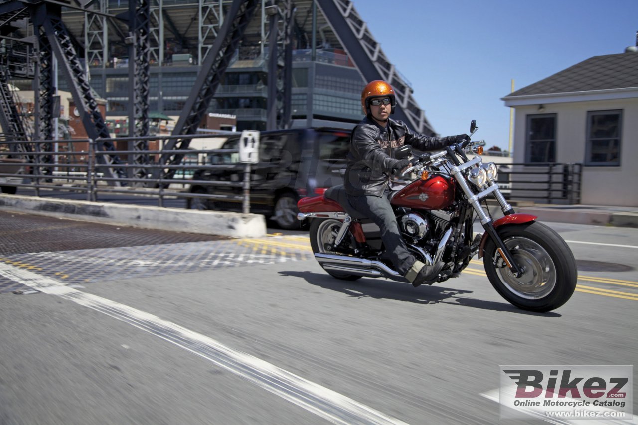 Big Harley-Davidson dyna fat bob picture and wallpaper from Bikez.com